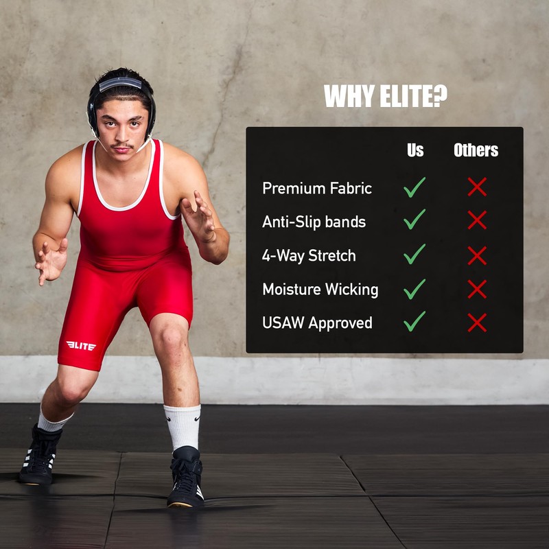 Elite Sports - Playera de Lucha última intervensión para Hombre,