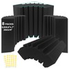 8 Pack - Bass Traps Acoustic Foam Corner, 9.8x9.8 *