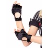 Leg Avenue Fingerless Motercycle Gloves & armwarmers black
