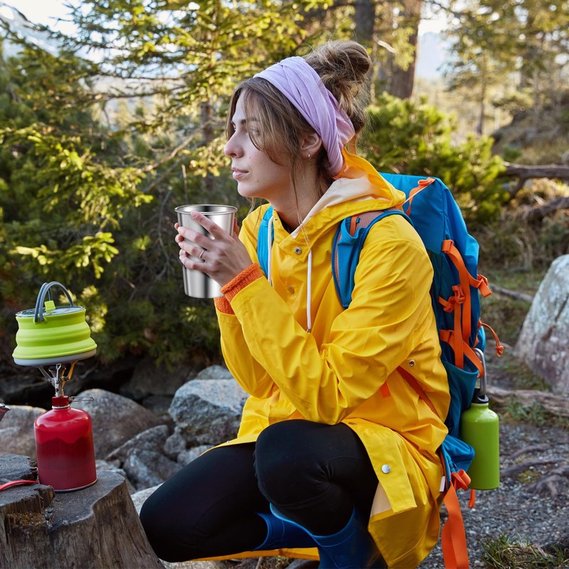 Honeydak 12 Pack Stainless Steel Cups 16 oz Metal Camping