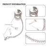 Patry Aretes Juego De 3 Piezas Bohemio Cadena Joyería Clip