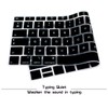 HRH French AZERTY Language Silicone Keyboard Cover Skin for MacBook