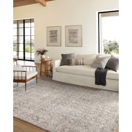 Loloi Amber Lewis Alie Collection ALE-01 Stone/Mist 2'-7'' x 7'-9'', .13'' Pile Height, Runner Rug