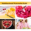 KDHCitch 2Pcs Watermelon Cutter Slicer Tool, Stainless Steel Fruit Cutter,