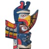 WorldBazzar Old Tribe Northwest Coast Style Eagle Fish Indian Totem
