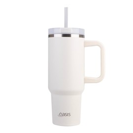 Oasis Stainless Steel Double Wall Insulated 'Commuter' Travel Tumbler 1.2 Litre - Alabaster