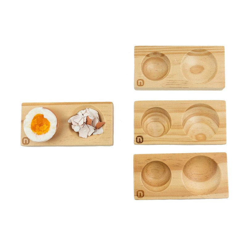 naturlik egg cups, set of 4, made of high-quality wood