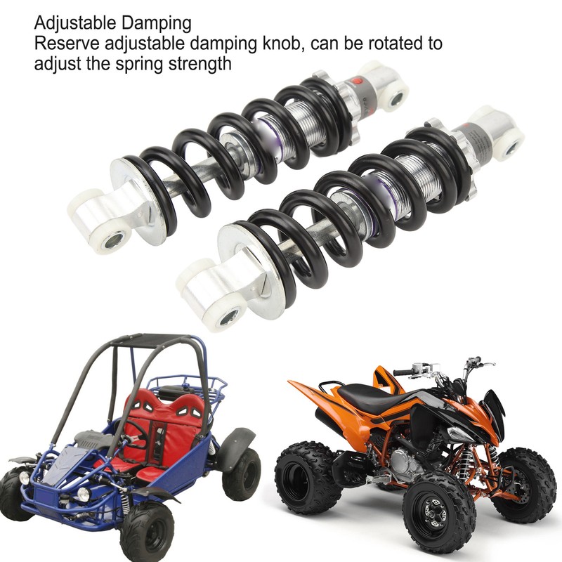 2PCS 170mm Rear Shock Absorber Adjustable Damping for Motorcycle ATV