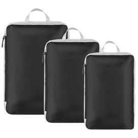 HomeFirst Convenient Travel Compression Bag, Set of 3, Zipper Compression, Space Saving, Travel Pouch Set, Storage Bag, Clothes Sorting, Business Trip, Multifunctional, Easy Compression, Lightweight,