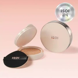 Isoi [24%]아이소이 스킨케어 비건 쿠션 SPF38 PA++21호(본품+리필) Isoi Skincare Vegan Cushion SPF38 PA++ #21 (Refillable)