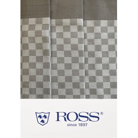 Ross - Cotton - 3 x Tea Towels in a Set (Grey)