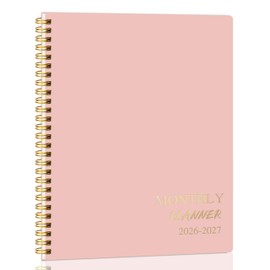 2026-2027 Monthly Planner - 2 Year Monthly Planner 2026-2027, Hard Cardboard Cover, Jan 2026 - Dec 2027, 7.5" x 10", 2 Year Calendar with 24 Month, Twin-wire Binding, Note Pages