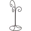 Bard's Black Wrought Iron 3 Arm Ornament Stand, 17" H