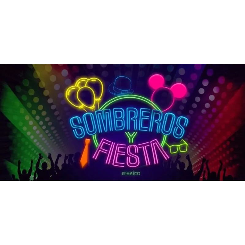 Lente de cotillón Sombreros y Fiesta México CORBATA PLASTICO -