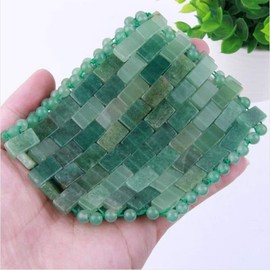 TOPINDUnisex natural jade eye mask, multi-color handmade eye mask, anti-aging hot compress or cold treatment, cool and soothing (Green)