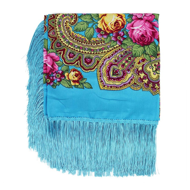 Gudessly Bufanda tradicional para mujer, chal con borlas, flecos, cuello,