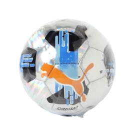 PUMA 08457504 HS 08457504 Soccer Ball, No. 4 Test Ball, Puma Orbiter 5 (Silver/4/Jr)