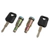 Front Driver and Passenger Outside Door Lock Cylinder Set with