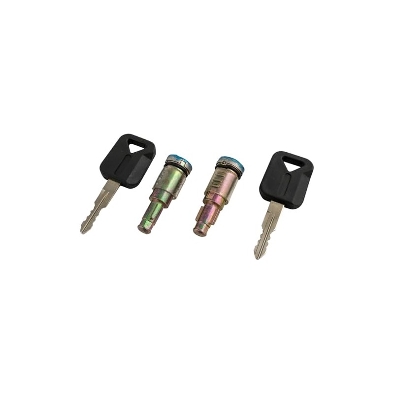 Front Driver and Passenger Outside Door Lock Cylinder Set with