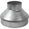 8" to 4" Inch Galvanized Steel Round Duct Reducer -