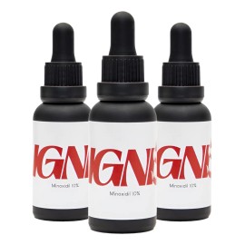 Tonico Al 10% Ignis Para Crecimiento De Barba 3 Pzas 30ml Cítrica