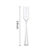 WDF 300 Pieces Clear Plastic Mini Forks 4 Inches Clear