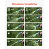 VEVOR Hose Nozzle, 10 Adjustable Spray Patterns, Metal Water Nozzle
