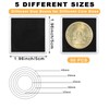 LDXDRU 50 Pack Coin Capsules, Plastic Coin Holders, Coin Protectors