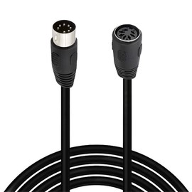 HTGuoji 7 Pin DIN Cable 7 Pin Din Male to Female Professional Premium Audio Cable for Bang & Olufsen, Naim, Quad Stereo Systems (5 Meter)