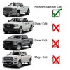 Kucaruce 92352 Side Window Visor Deflector Rain Guard,in-Channel Style Shatterproof