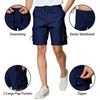 Menoio Men's Cargo Shorts Casual Elastic Waist Outdoor Relaxed Fit