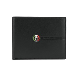 Sergio Tacchini Mens Genuine Leather Slim Wallet with Card Slots