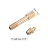 uxcell Brass Straight Grease Fitting G1/8 Thread 60mm Length Hydraulic