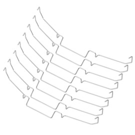 MECCANIXITY 8pcs CPU Heatsink Fan Buckles, 11CM Wire Buckle Upper Hook Type Fixing Clips PC Mainboard Radiator for Computer Cooling Accessories