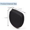 Black Color Hard Shell Large Carrying Headphones Case/Headset Travel Bag
