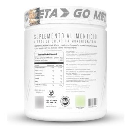 Creatina Meta Nutrition Monohidratada Creapure 750gr 150 Ser Sin Sabor