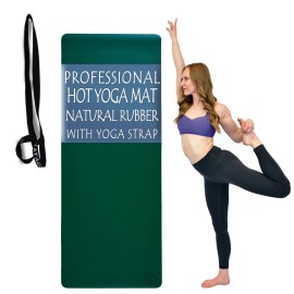 Tatago Pro Series Natural Rubber Yoga Mat for Hot Yoga and Pilates Exercise Mat