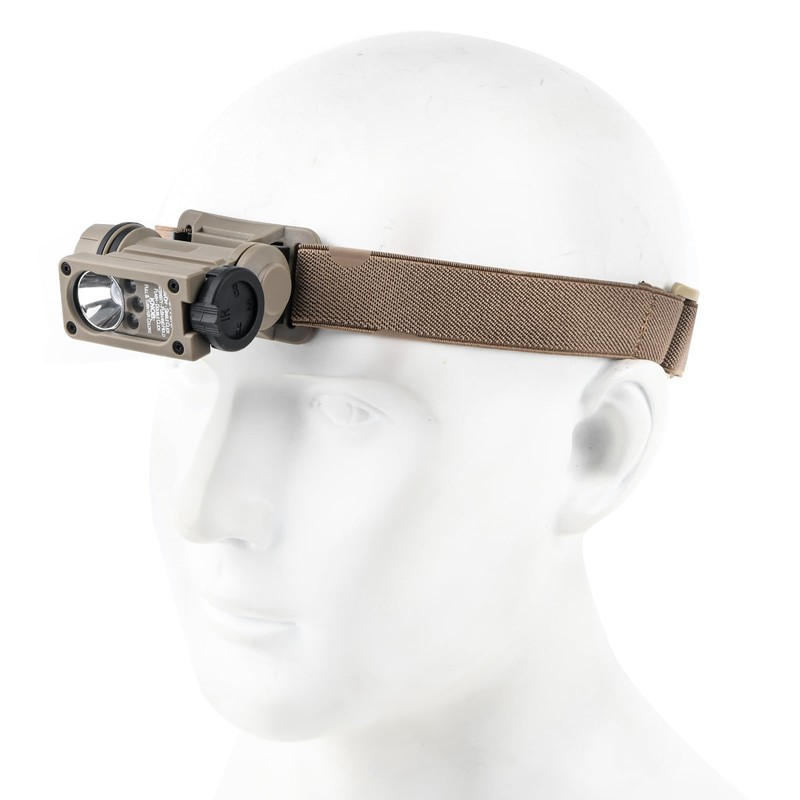 NOBUHIRO Tactical Helmet Light with 4 Accessories, Strobe/Constant Red/Blue/White/IR Lights