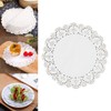 8 Inch White Lace Paper Doilies,Round Disposable Greaseproof Packaging Tableware