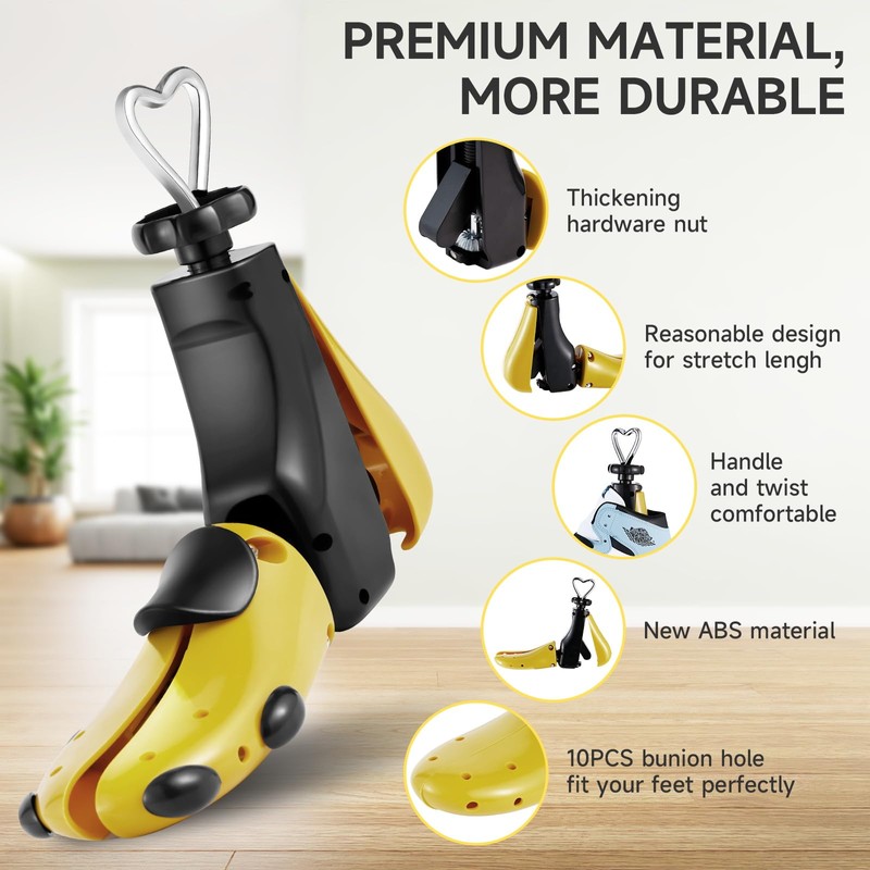 Exshoiu Shoe Stretcher Men Women, 4-Way Boot Stretcher Stretch Width