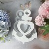 Duawenki Love Boat Anchor Shape Car Freshie Silicone Mold for