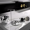 GRUTTI Premium Shaving Brush Set，Luxury Razor and Brush Stand Soap