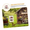 Totority 2pcs Vertical Polyester Garden Flag with Welcome Theme Durable