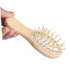 Gatuida Wooden Massage Comb with Cushion Portable Scalp Brush for
