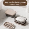 Soap Box, Soap Dishes with Draining Rack, Soap Box, Waterproof,