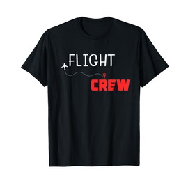 Flight Crew Airplane Birthday Family Bday Party Cute T-Shirt