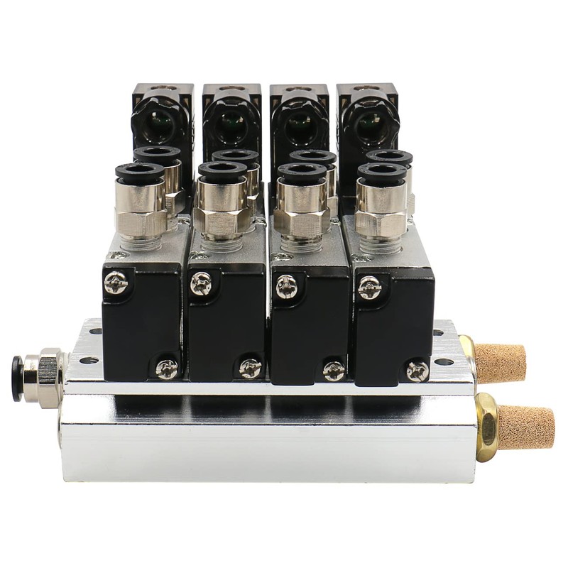 Heschen Electric Pneumatic 4 Solenoid Valve 4V110-06 DC24V PT1/8" 5