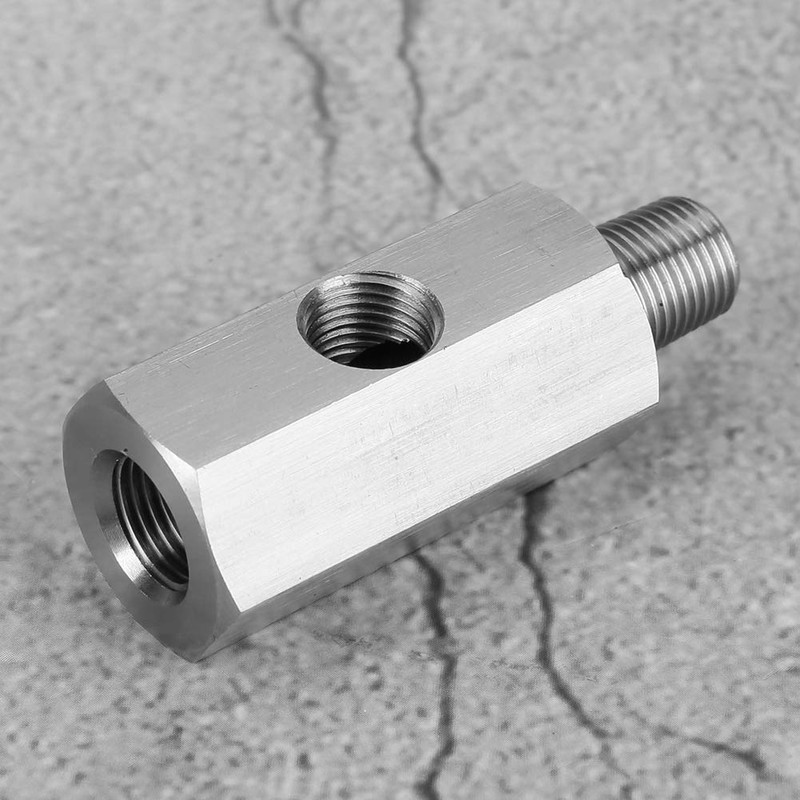 Suuonee Oil Pressure Sensor Adapter, M10 Stainless Steel Oil Pressure