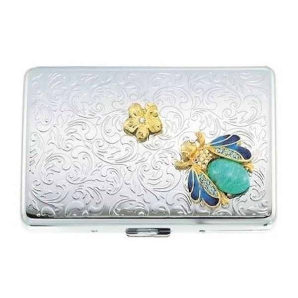 SPRING STREET DESIGN SEMI PRESIOUS CARD HOLDER WITH TURQUOISE STONE