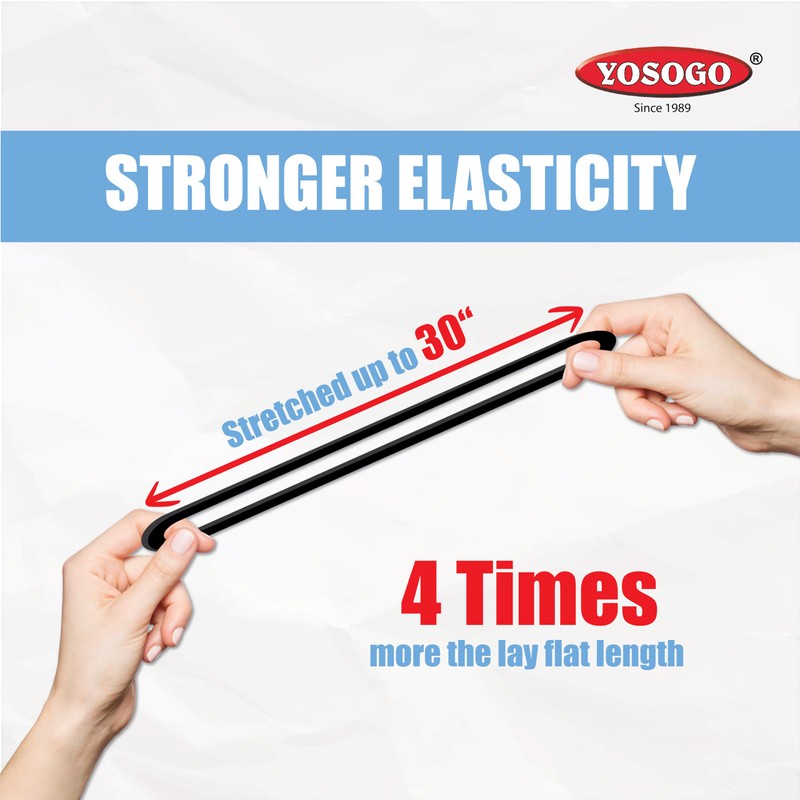 Yosogo 30 Pieces Rubber Band Extra Large and Thick 8